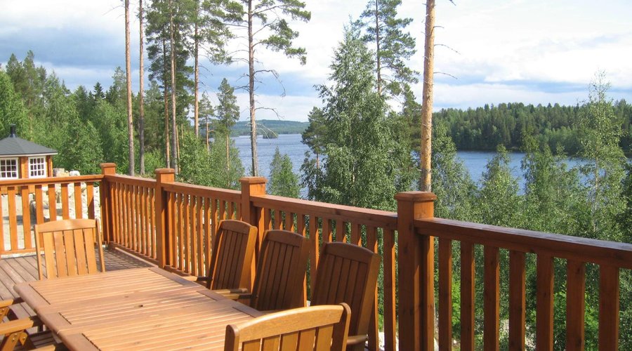 терраса коттеджа Tahko hills