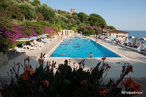 Lido Paradiso Resort in Marina di Pisciotta, image may contain: Hotel, Resort, Pool, Water