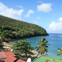 La spiaggia vista da su