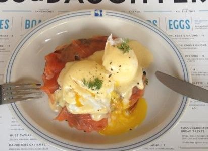 benny eggs benedict with Nova Salmon