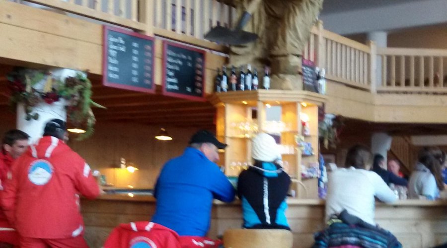 The bar besides the restaurant