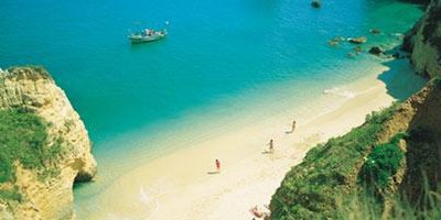 White powder sand & Clean Blue Flag Waters
