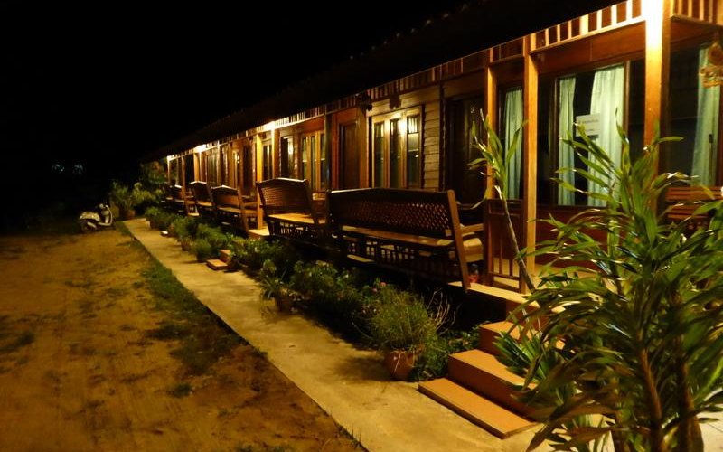 Evening at the guest house