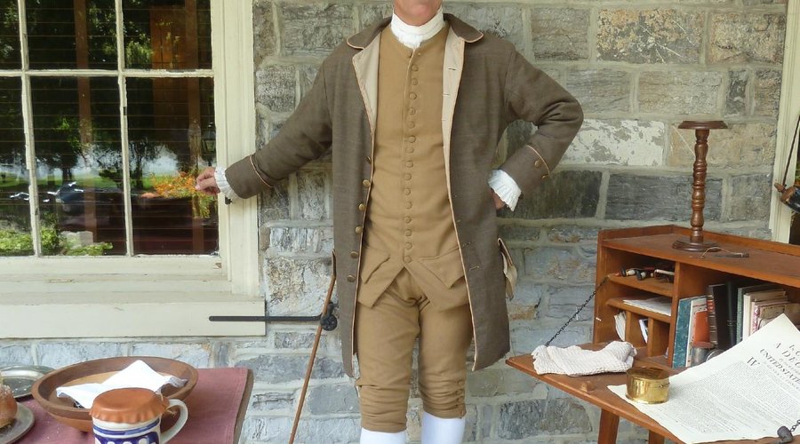 John Harris, Jr., re-enactor speaks with visitors at special programs.