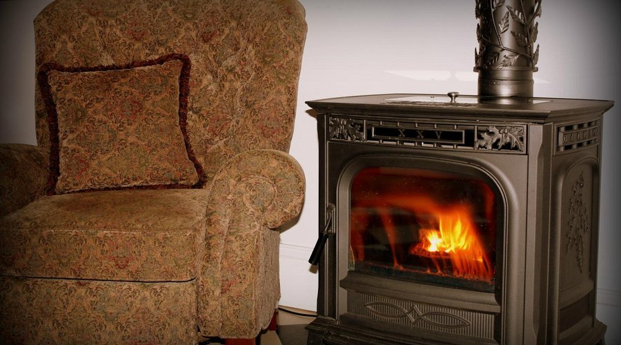 Our lobby provides a cozy stove and furniture to relax and drink coffee!