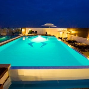 BBQ restaurant with swimming pool