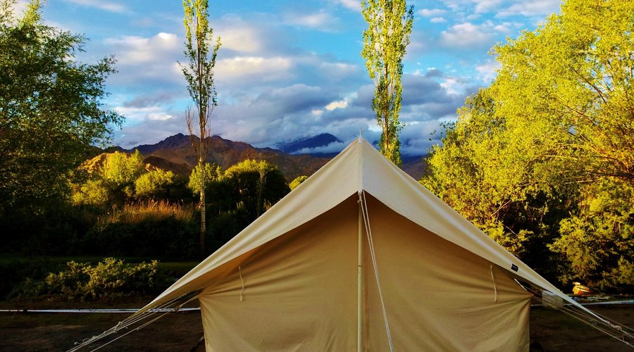 Spacious tents with attached Bath/Toilet