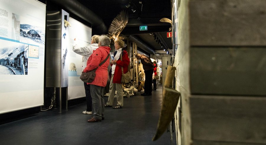 Some of the information boards in the exhibition.