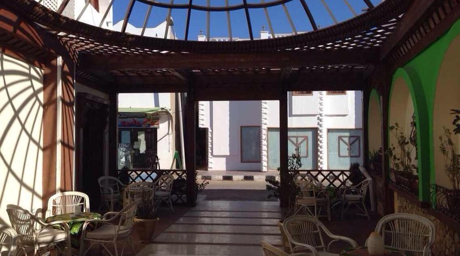 the new entrance