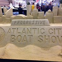 Atlantic City Boat Show sand sculpture