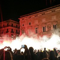 Magia di luci della festa di Santa Eulalia