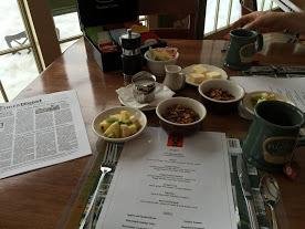 breakfast set up