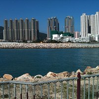 Look back to the Tseung Kwan O district