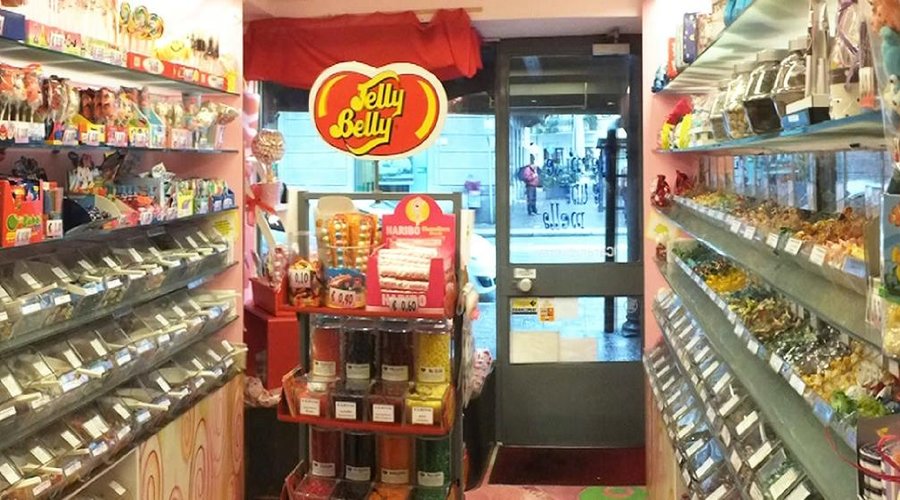 al centro lo spazio dedicato alle Jelly Belly