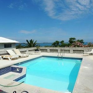 pool and patio area