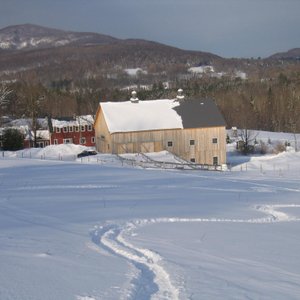 View of the Barn from sledding hill