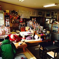 Interior - the owner knits dolls etc in her quiet periods