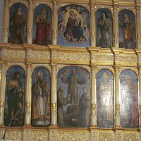 the The polyptych by Girolamo da Santacroce