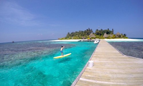 Stand up paddle on an incredible island