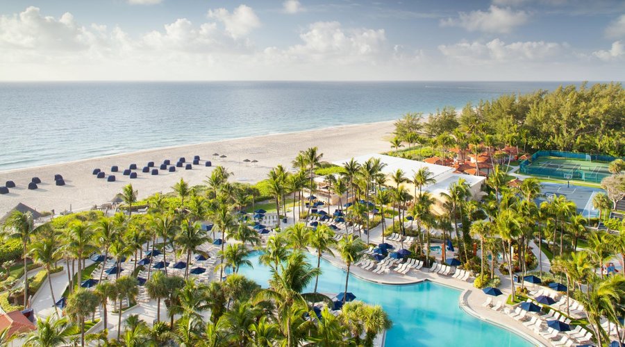 View of Ocean and Pool from guest room