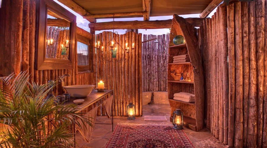 Tent bathroom