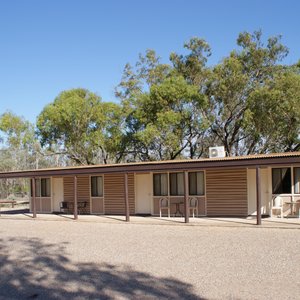 Rooms in cabin style setting