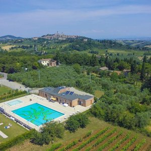 Vista aerea piscina
