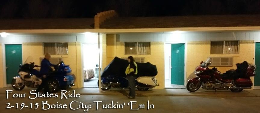 Tuckin' the scoot in for the night!