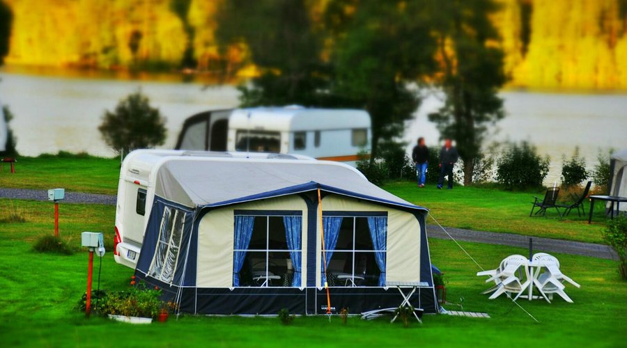Utsikt över campingen
