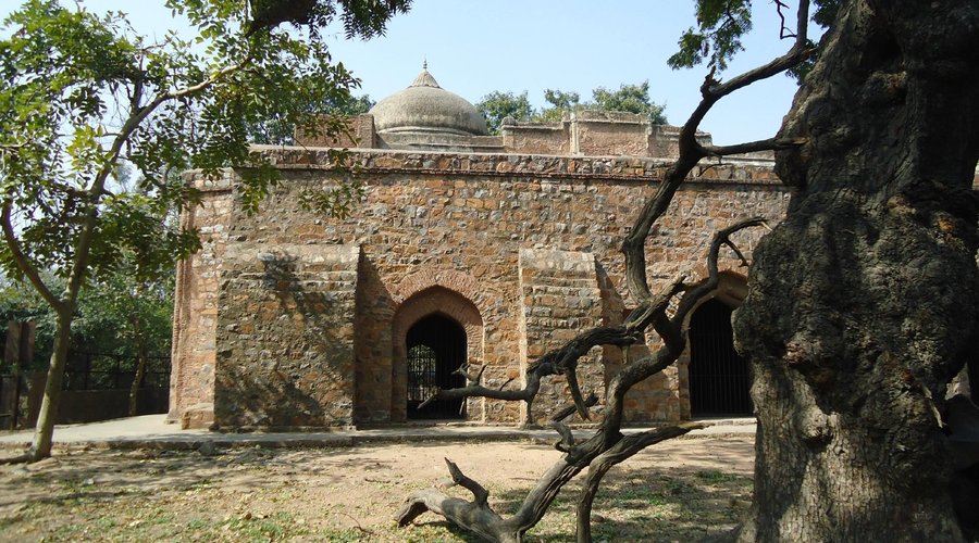 Yet another view of the mosque with its one dome.