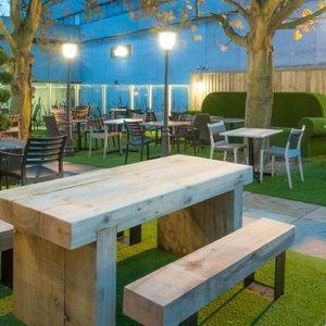 Our lovely beer garden.