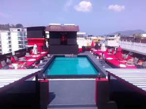 Pool och strand
