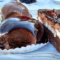 Mouse de chocolate y tarta