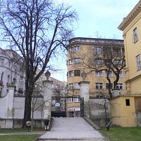 Выход из парка президентского дворца (Grasalkovičov palác) на улицу Штефаникова
