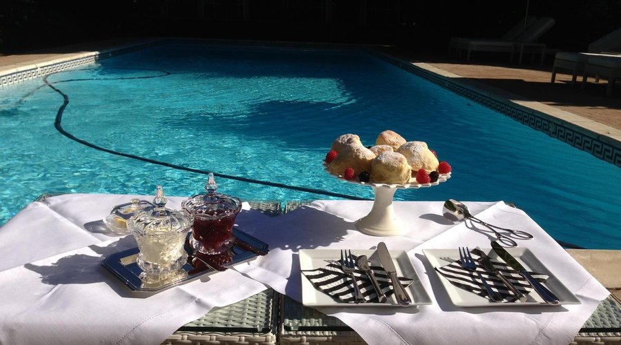 Tea by the pool