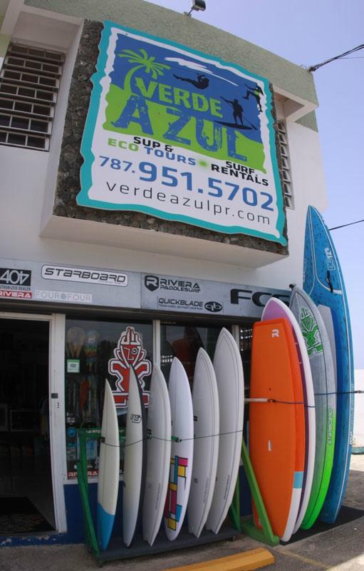 verde azul surf foil and stand up paddleboard shop