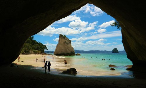 the full pictire, cave and rock
