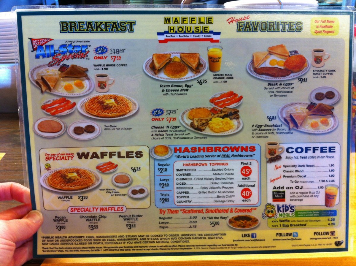 WAFFLE HOUSE, Kissimmee - 4690 Seven Dwarfs Ln - Menu, Prices ...