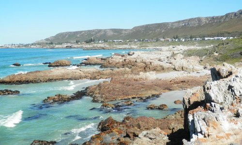 View from coastal path towards Hermanus