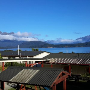 Veiw of the lake from the Hotel rooms
