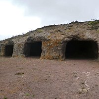 The cave openings at Cuatro Puertas after which the site is named