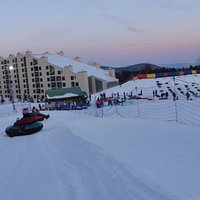 Sunset during tubing