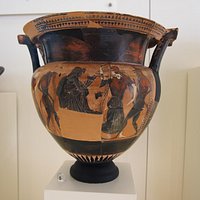 Black-figure Attic Column Krater
