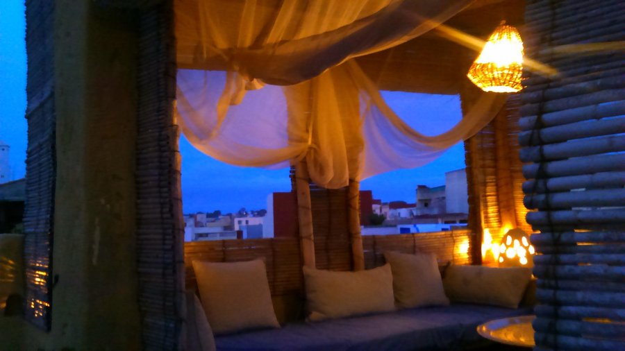 The terrace