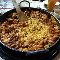 Interesting pan-fried meal