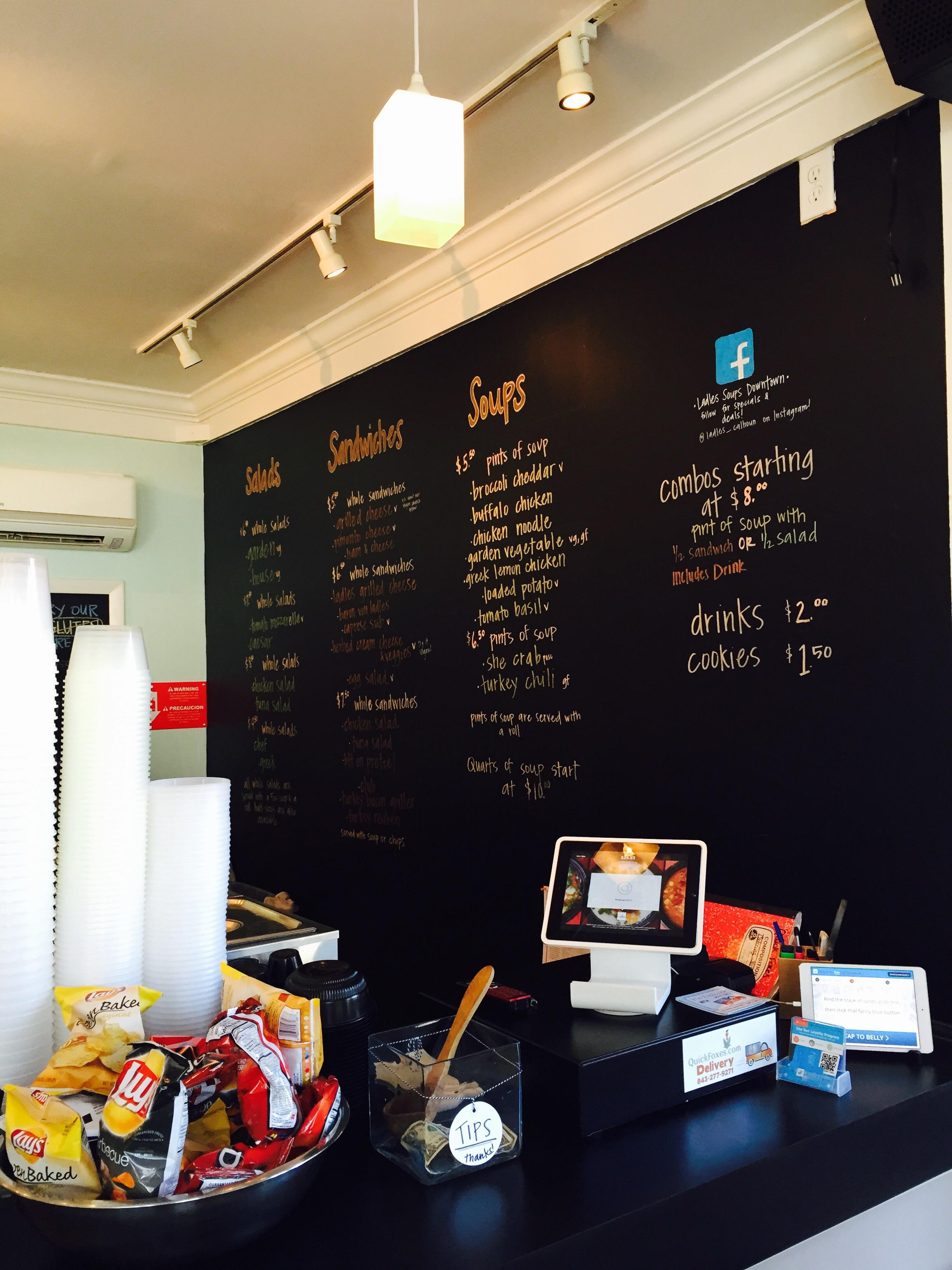 Ladles soup menu discount