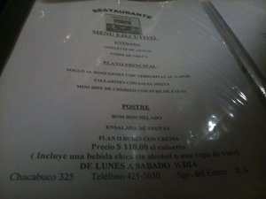 Menú