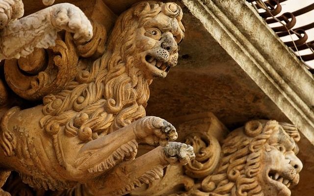 Balcon baroque - Via Nicolaci - Noto - Sicile