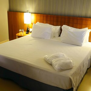 Promenade Palladium in Rio de Janeiro, image may contain: Furniture, Bed, Cushion, Home Decor