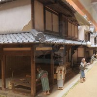 卯之町を再現したミニチュア